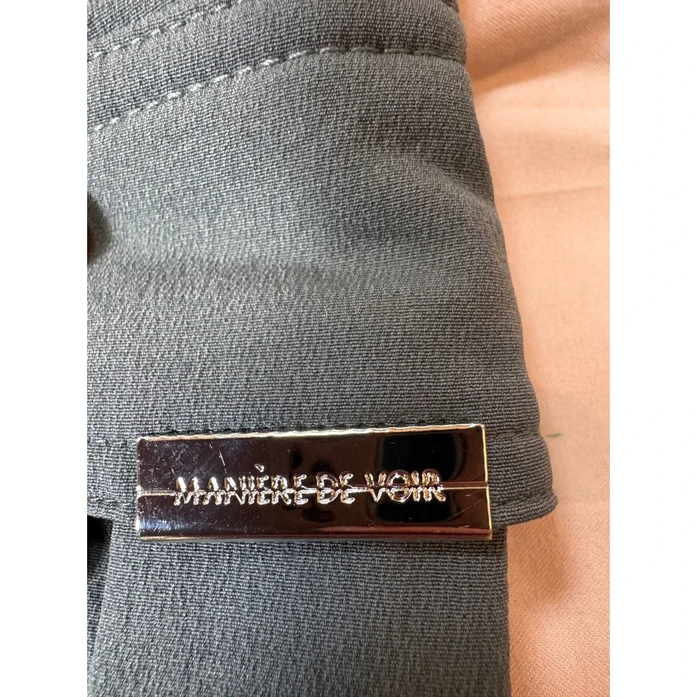 Maniere De Voir Womens Cargo Utility Pants Charcoal Grey XL NWT - Picture 11 of 12